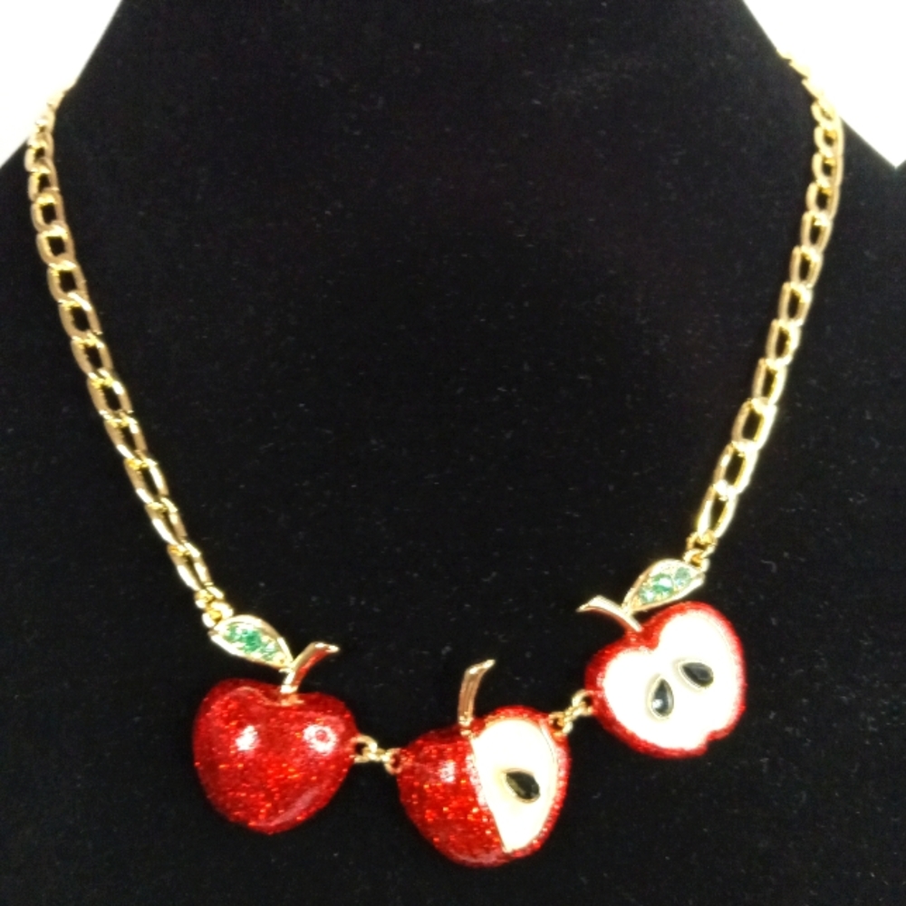 Betsey johnson Apple necklace